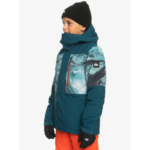 Veste de ski QUIKSILVER MISSION PRINTED SNJT RESIN TINT MAJOLICA BLUE