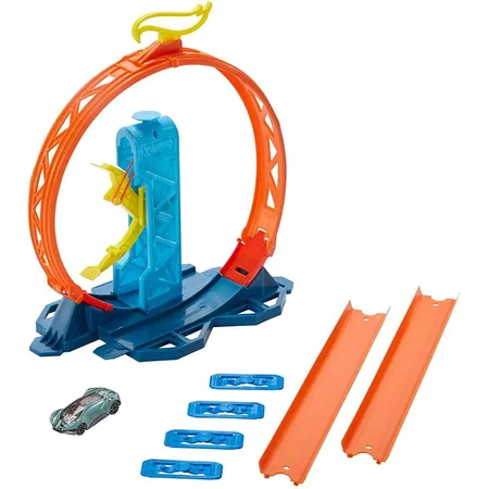 Hot Wheels Track Builder Unlimited Looping-Kicker-Set inkl. 1 Spielzeugauto