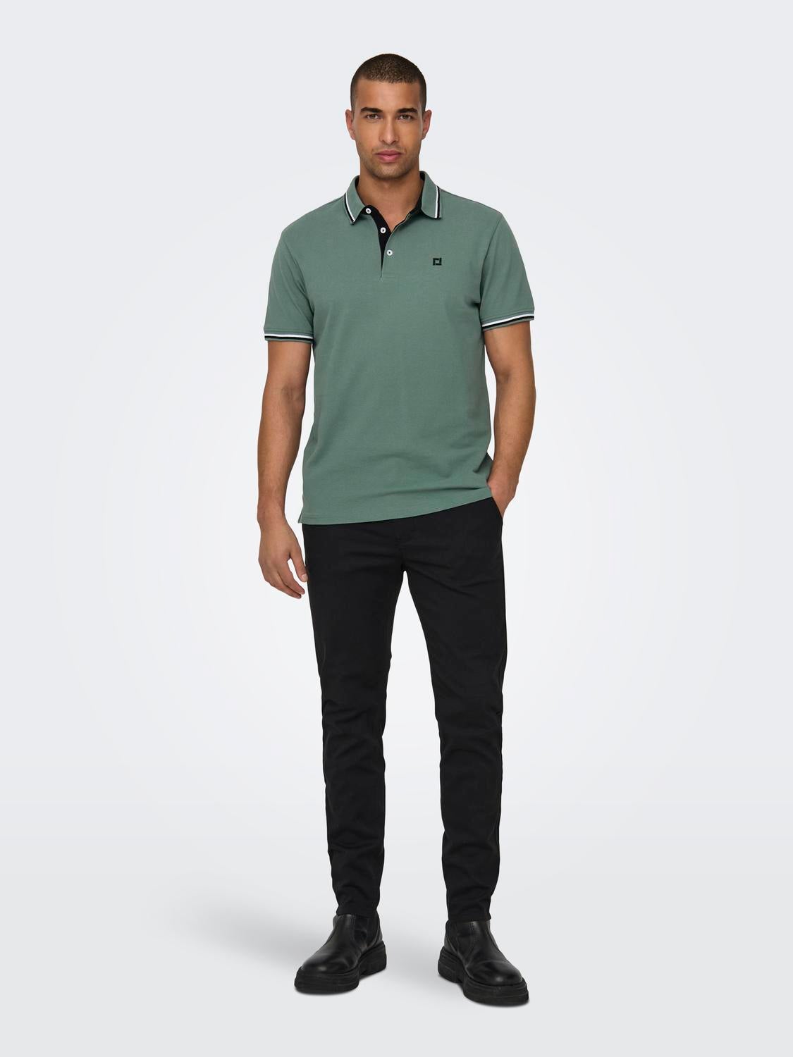 ONSFLETCHER Polo Dark Forest