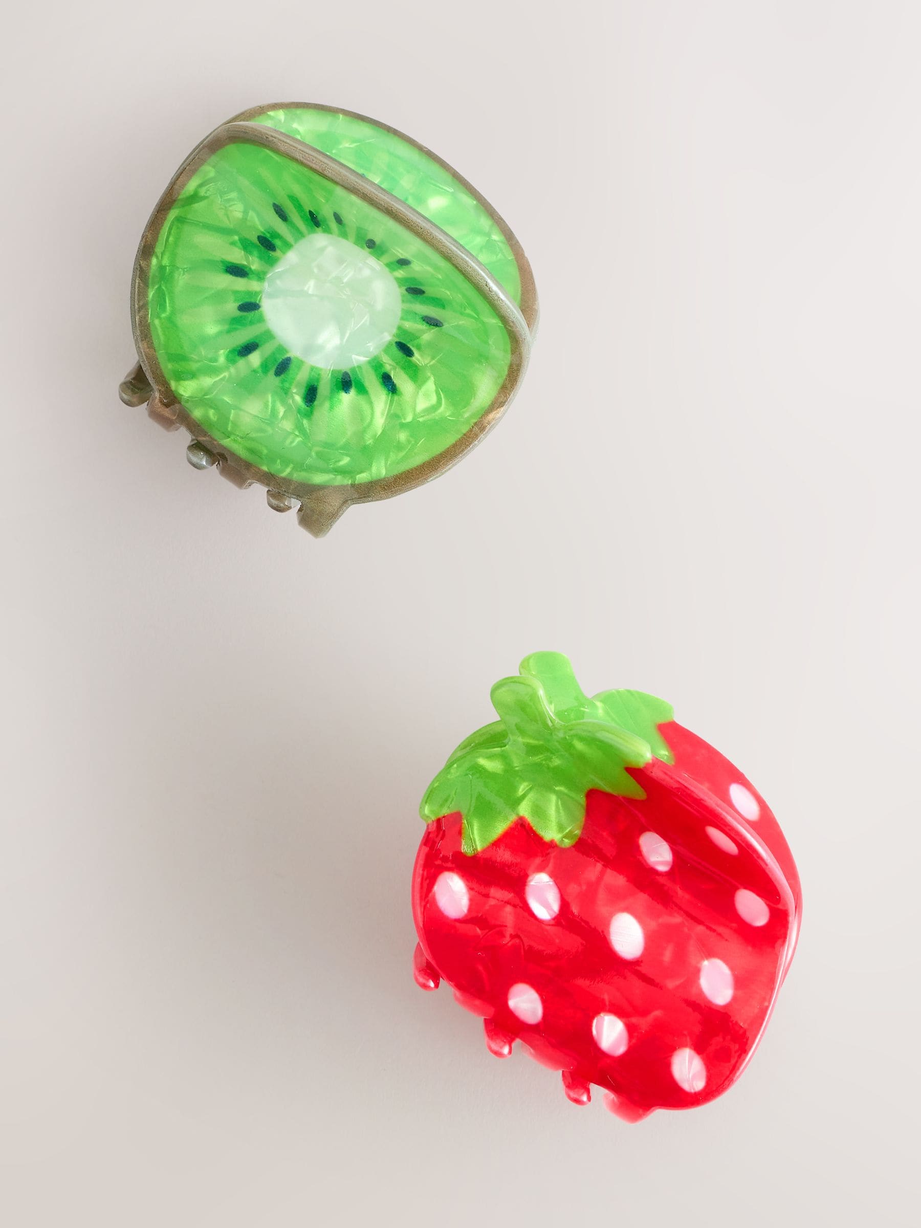 Rood - Strawberry And Kiwi Hair Clips