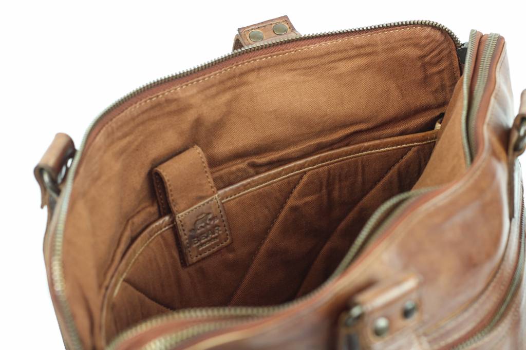 Hand-/schoudertas 'Lia' cognac Cognac