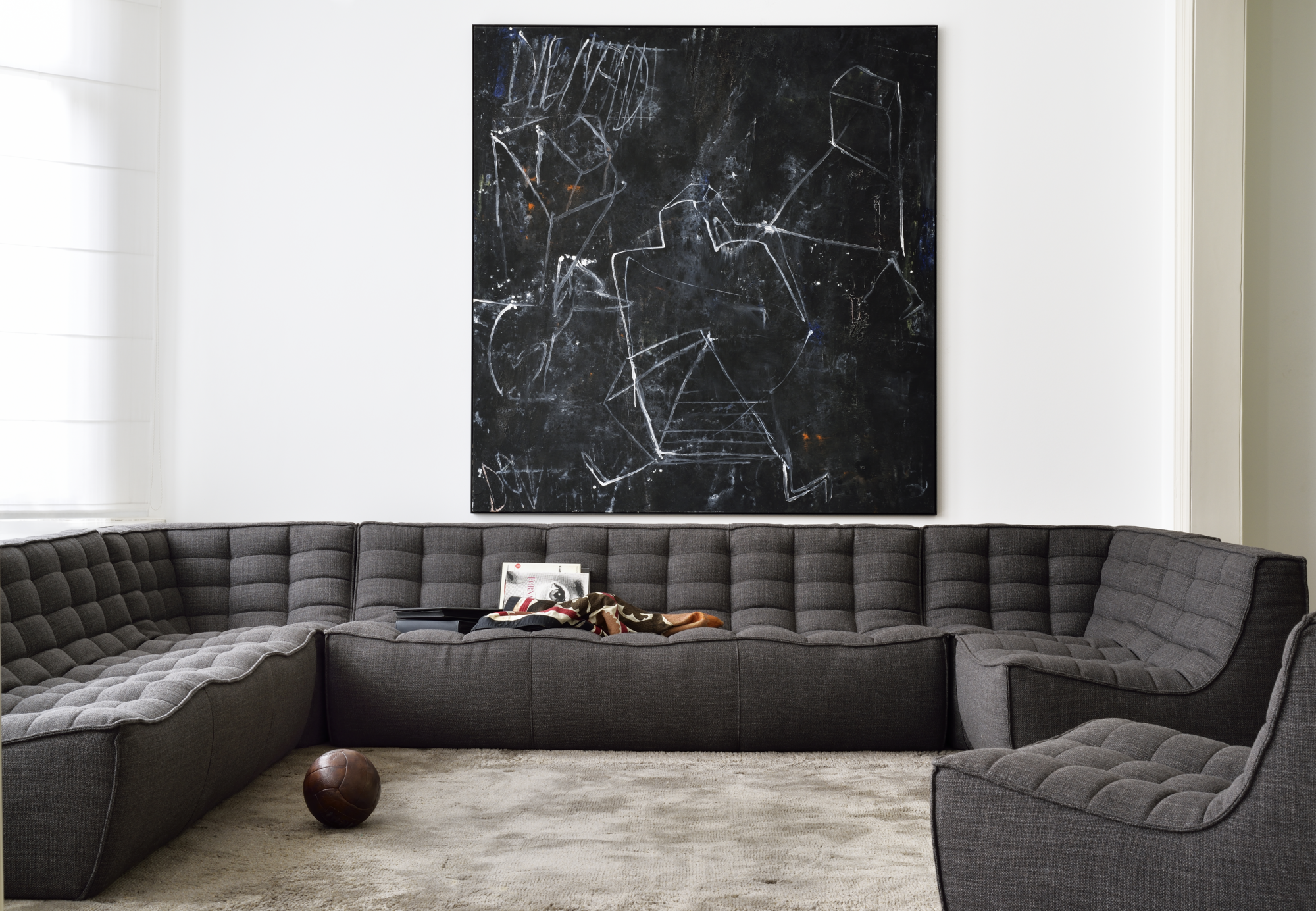 Sofa N701 90° vierkant hoekelement - dark grey