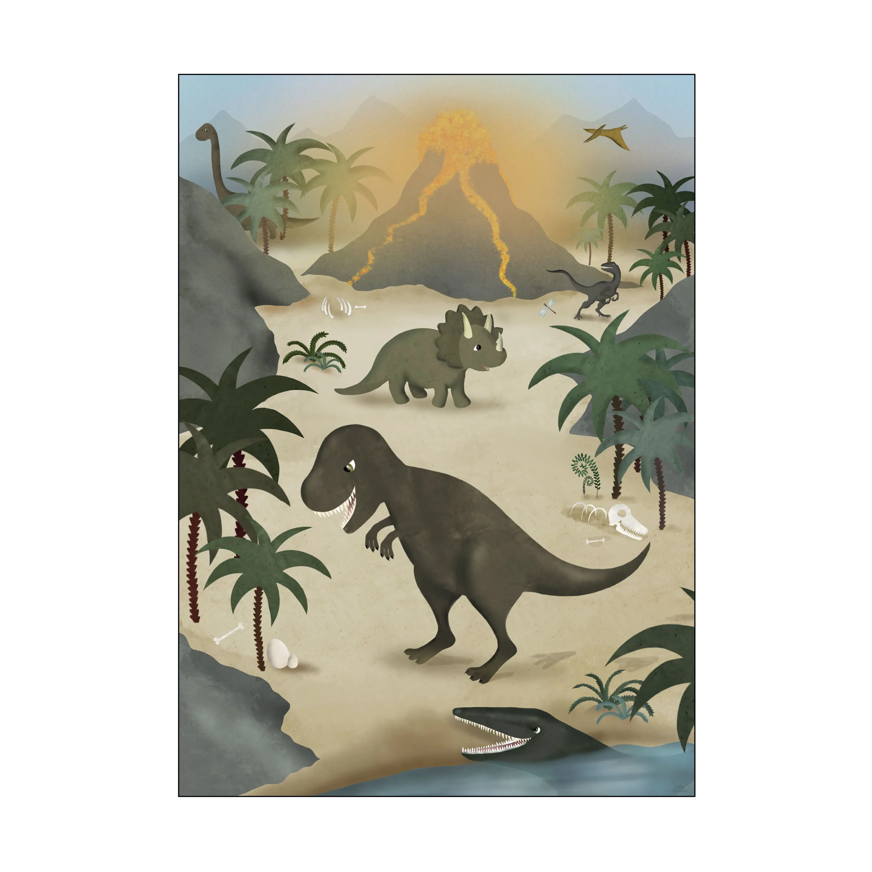 Poster&Frame Plakat - Dinoer