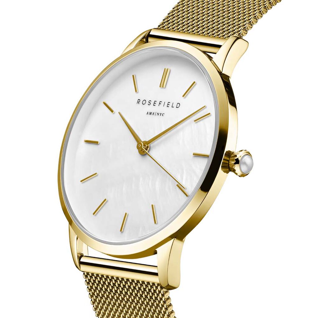 Montre Rosefield Pearl Edit Blanc