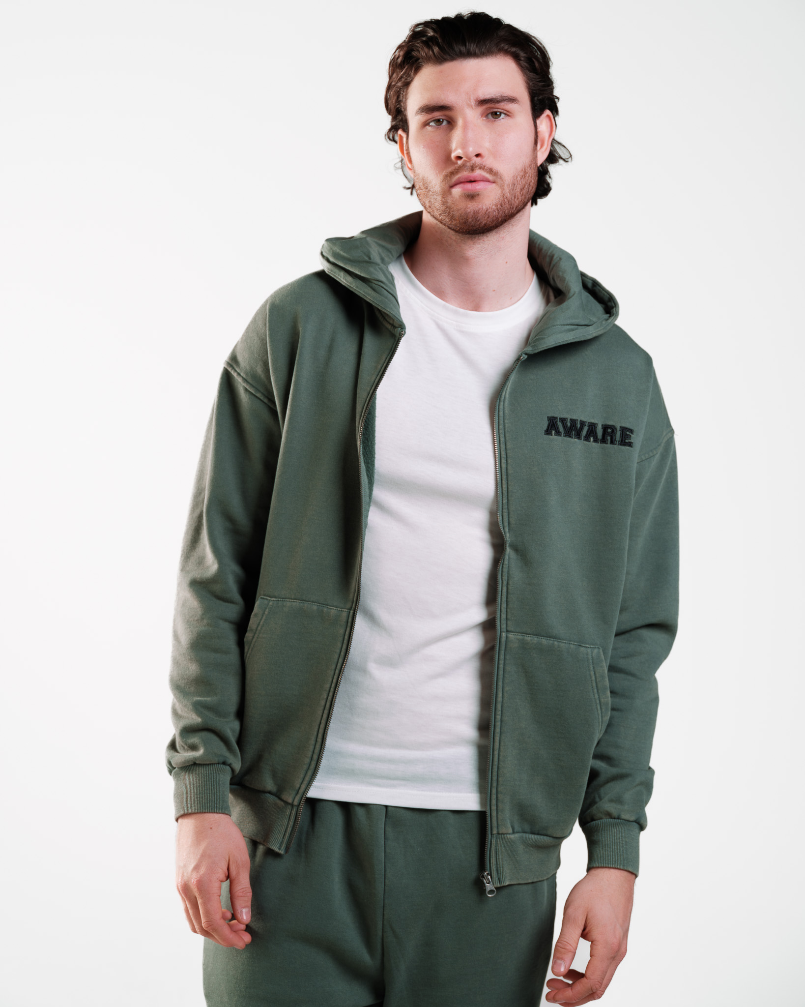 AWARE Hoodie Washed Green