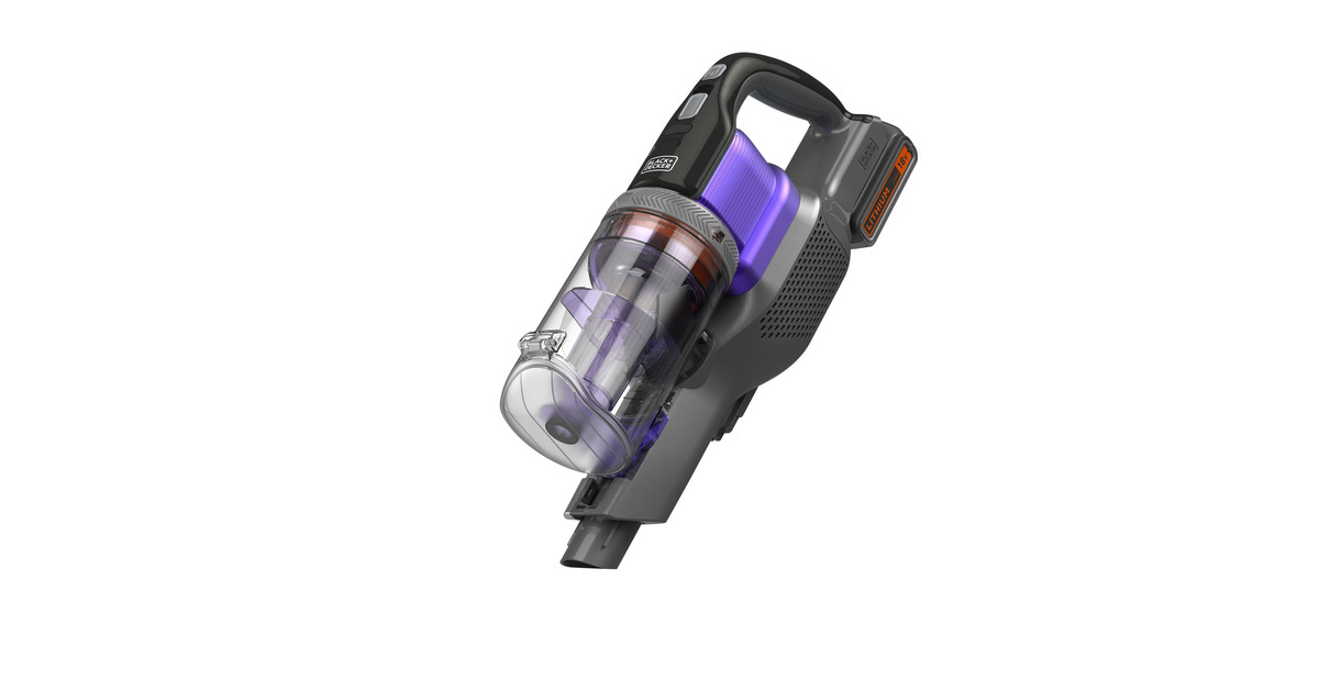 BLACK+DECKERBHFEV182CP-QW 18V 4IN1 PowerSeries Extreme PET steelstofzuiger  (Grijs/paars)