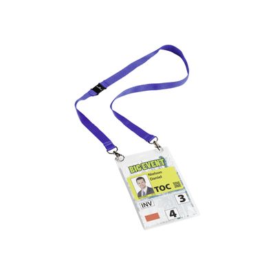 Durable - 10 Portes badge de nom avec cordon - A6