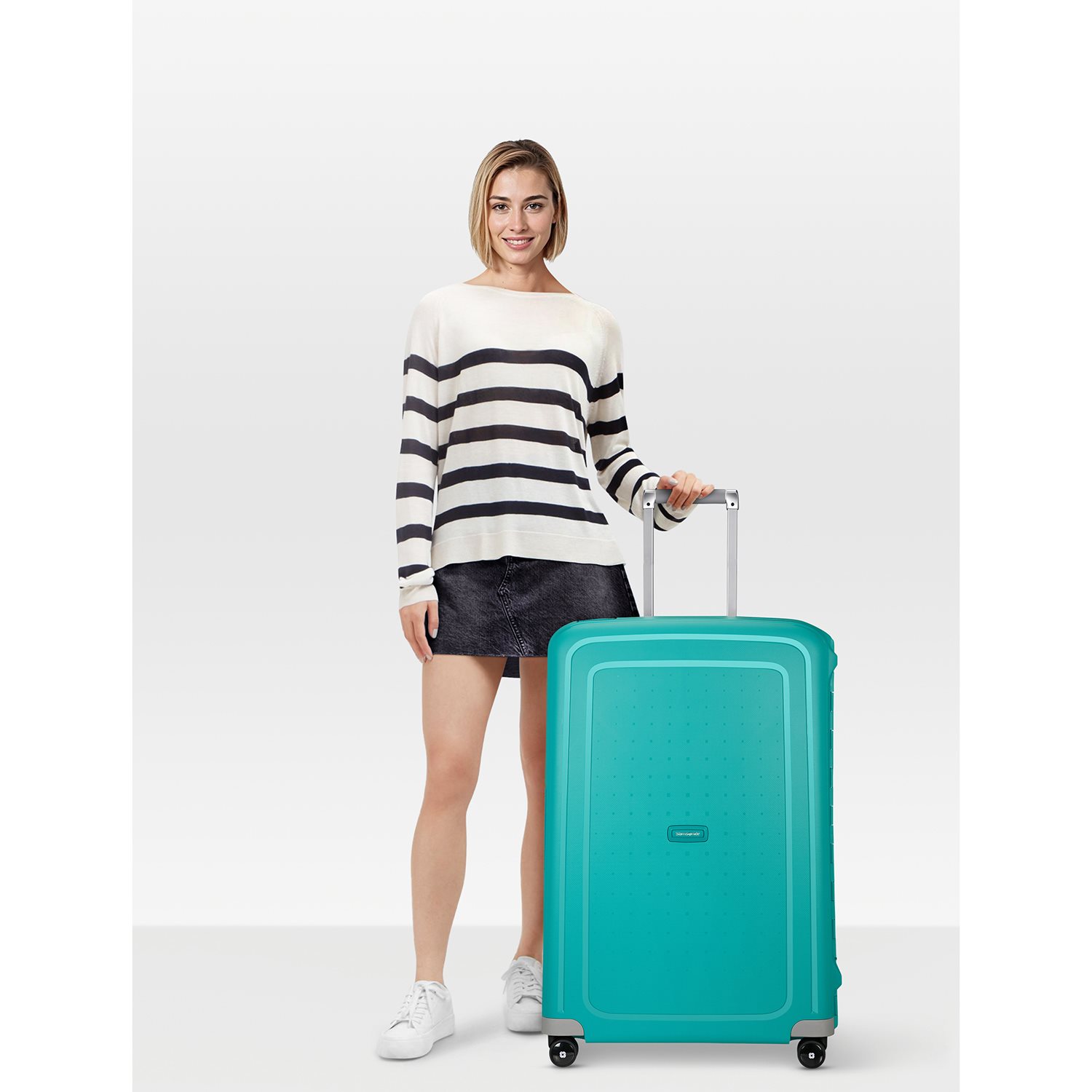 Samsonite S'Cure Spinner 75 aqua blue