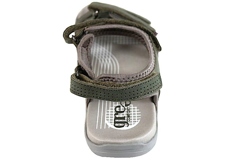 GREEN COMFORT CORSICA SANDAL I GRØNT GLAT SKIND