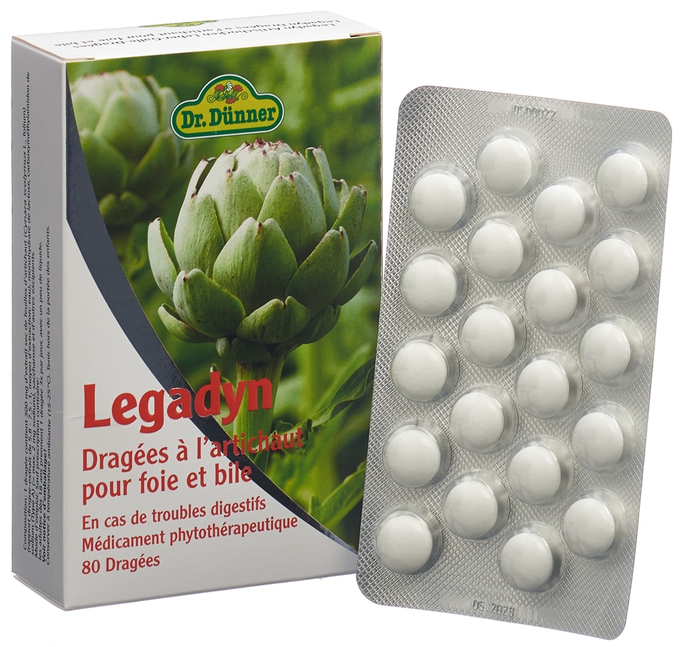 Legadyn Artischocken Leber Galle<br>80 Stück, Blister, Überzogene Tablette