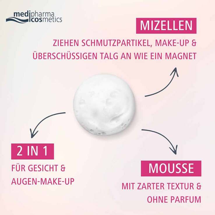 Oliven Reinigungsmousse Rose, 150 ml