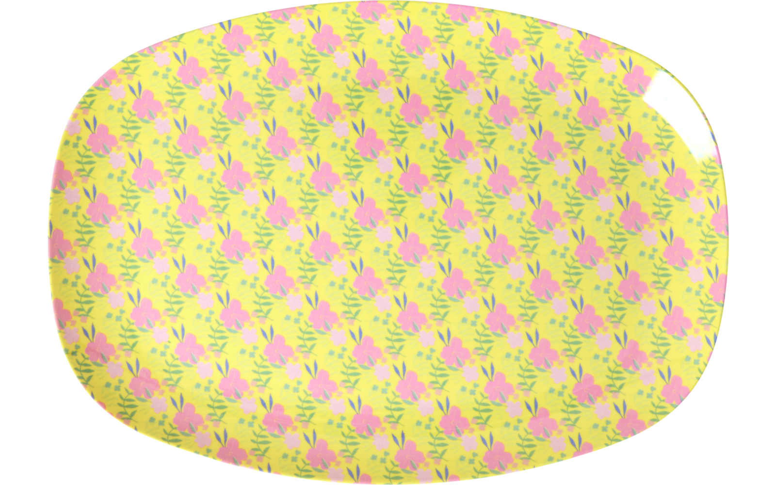 Rice rechteckiger Melaminteller mit Sunny Days Print