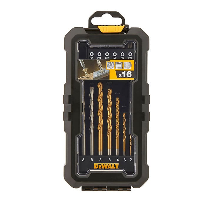 Coffret embouts et forets pour métaux et béton DeWalt Extreme (16 pcs)