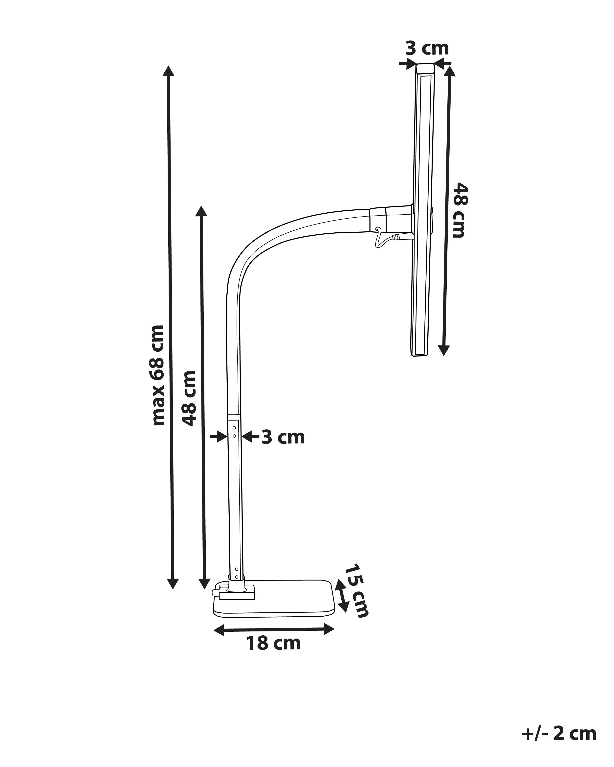 LED bureaulamp KOURIS met bewegingssensor Metaal Zwart