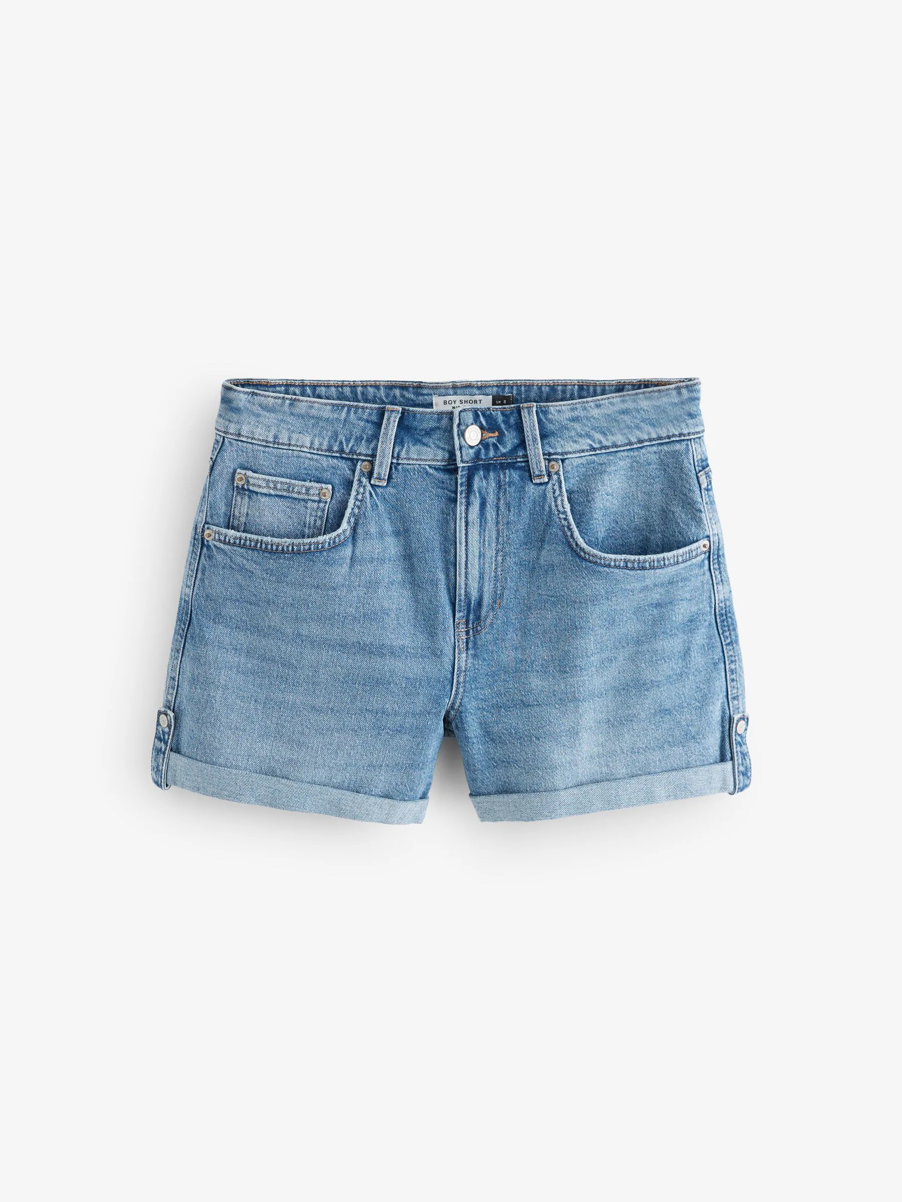 Normaal blauw - Denim jongensshort