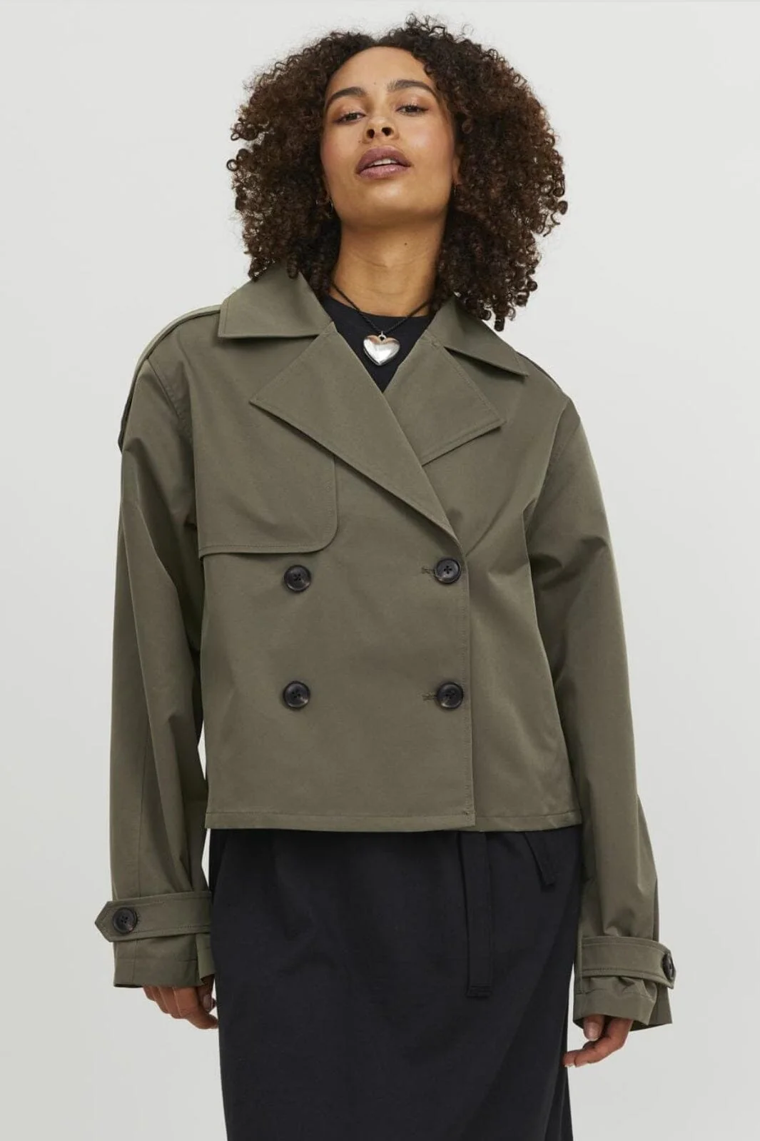 Jjxx Jxcarlie Short Trenchcoat Sn 4395387 dusty olive