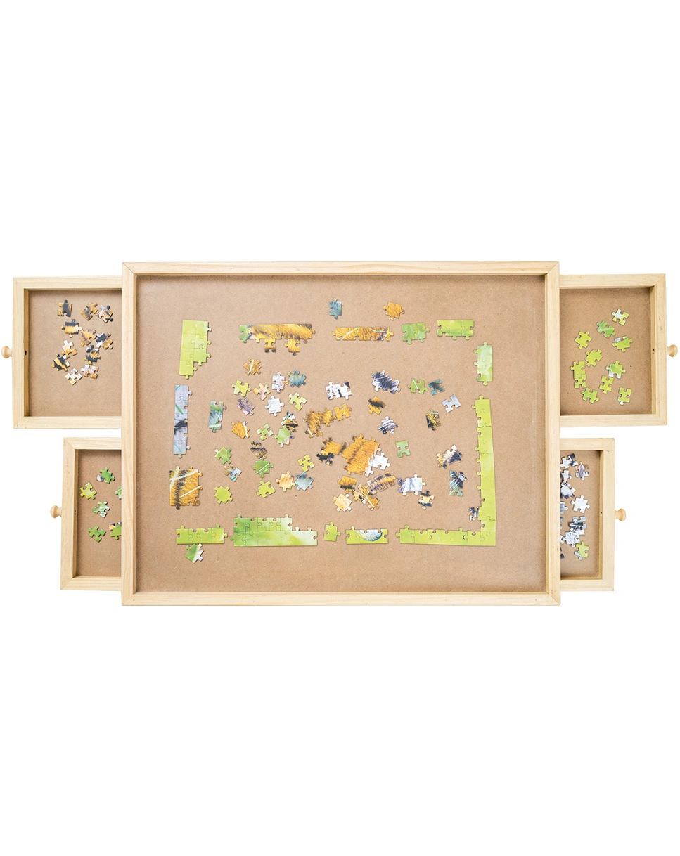 Puzzle-Tisch mit 4 Laden für Puzzles bis 500 Teilen