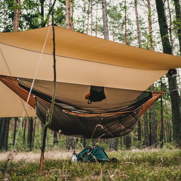 Hamac bivouac LESOVIK DRAKA GOLDEN BROWN