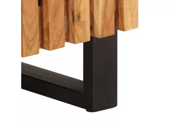 Armoire de salle de bain 38x34x58 cm bois massif d'acacia