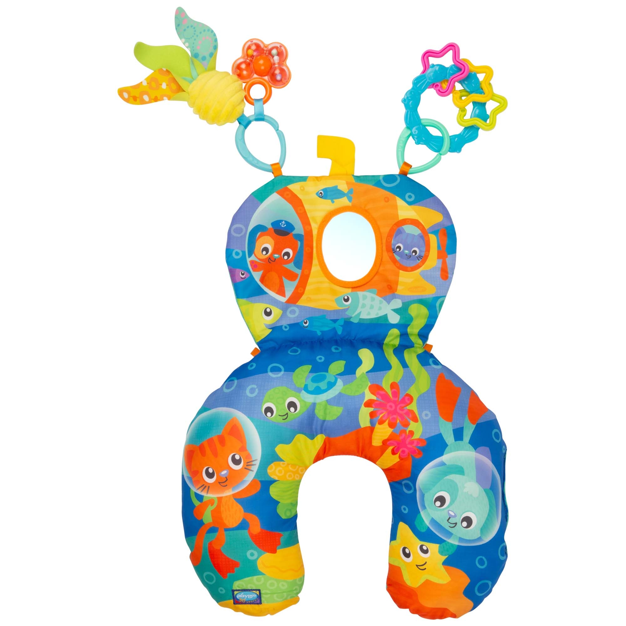 Playgro ocean tummy time activity pillow multi