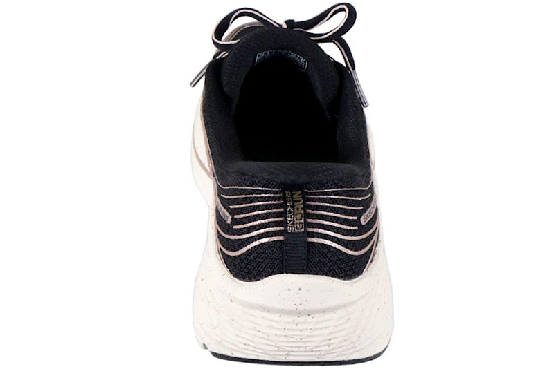 SKECHERS MAX CUSHIONING ELITE 2.0 KAPLAN BLACK WITH ROSEGOLD SLIP-INS