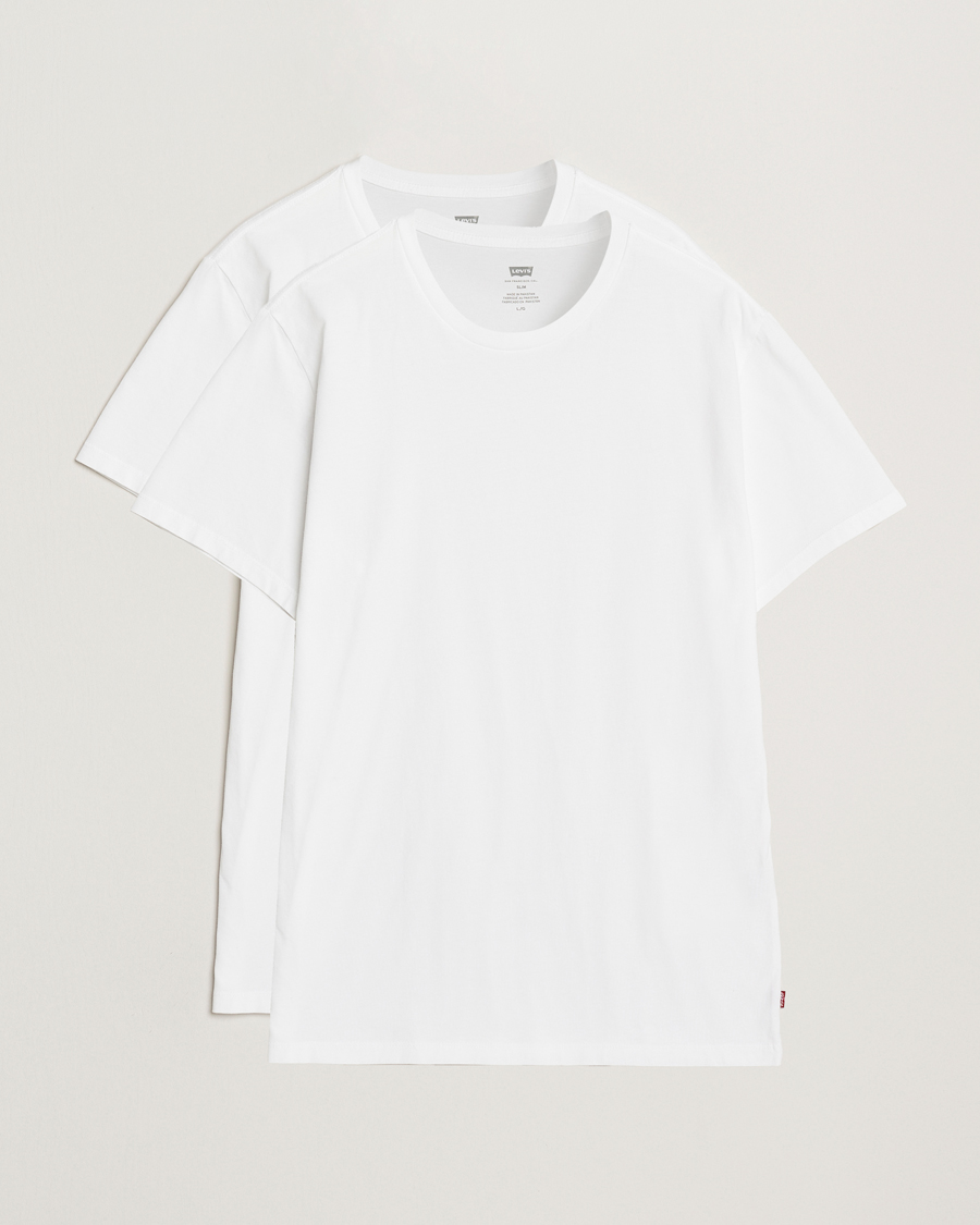 Levi's 2-Pack Crew Neck T-Shirt White
