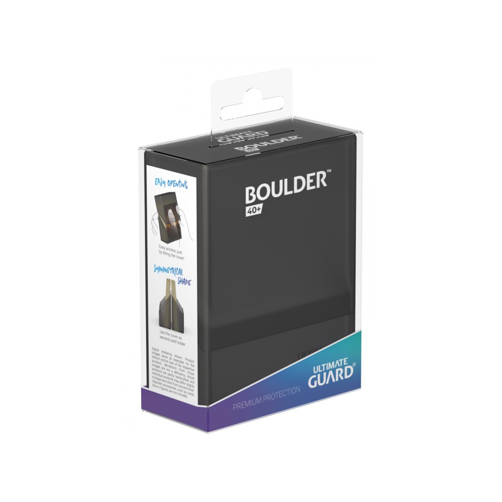 Ultimate Guard Boulder™ Deck Case 40+ taille standard Onyx