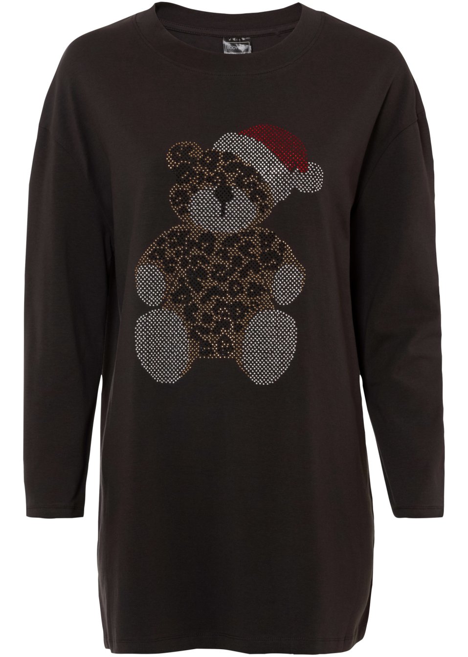 T-shirt de Noël avec motif ourson