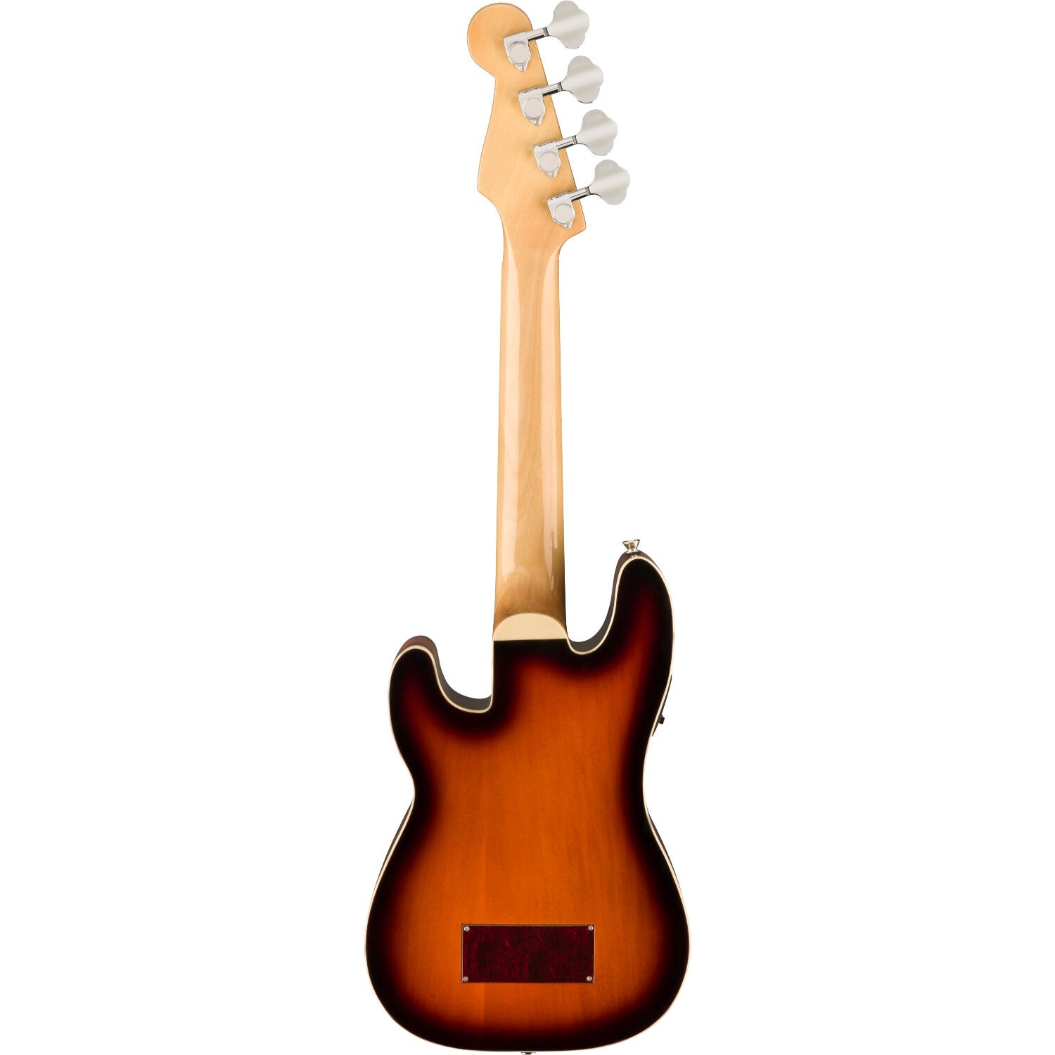 Fender Fullerton Precision Bass Uke WN Tortoiseshell Pickguard 3-Color Sunburst elektrisch-akoestische bas ukelele