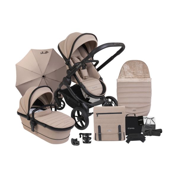 ICandy Peach 7 Kinderwagen 2-in-1 - Essentiel Bundel - Cookie