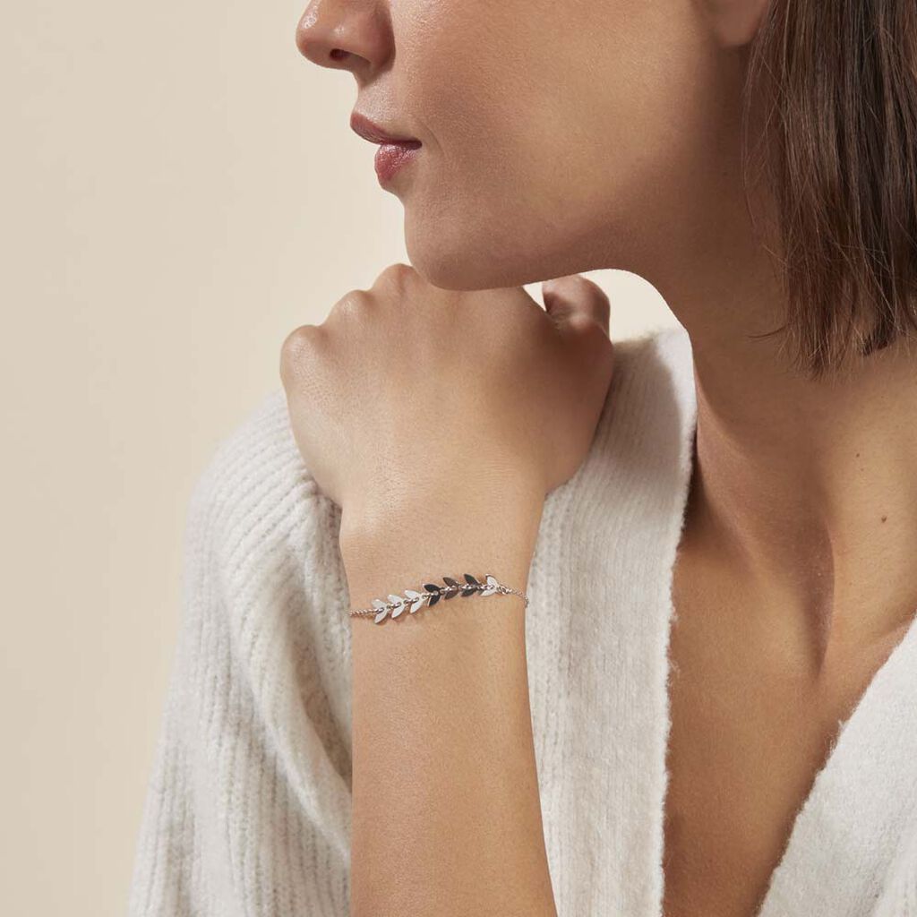 Bracelet Auxanne Argent Blanc