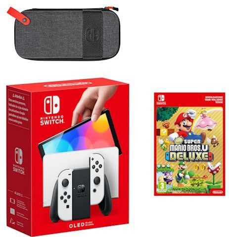Nintendo Switch - OLED-model (wit) New Super Mario Bros. U Deluxe-bundel