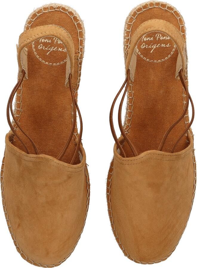 Toni Pons Tremp Dames Espadrilles Sleehak Bruin Suède