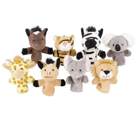 goki Fingerpuppen Wilde Tiere, 1 Stück, 8-fach sortiert