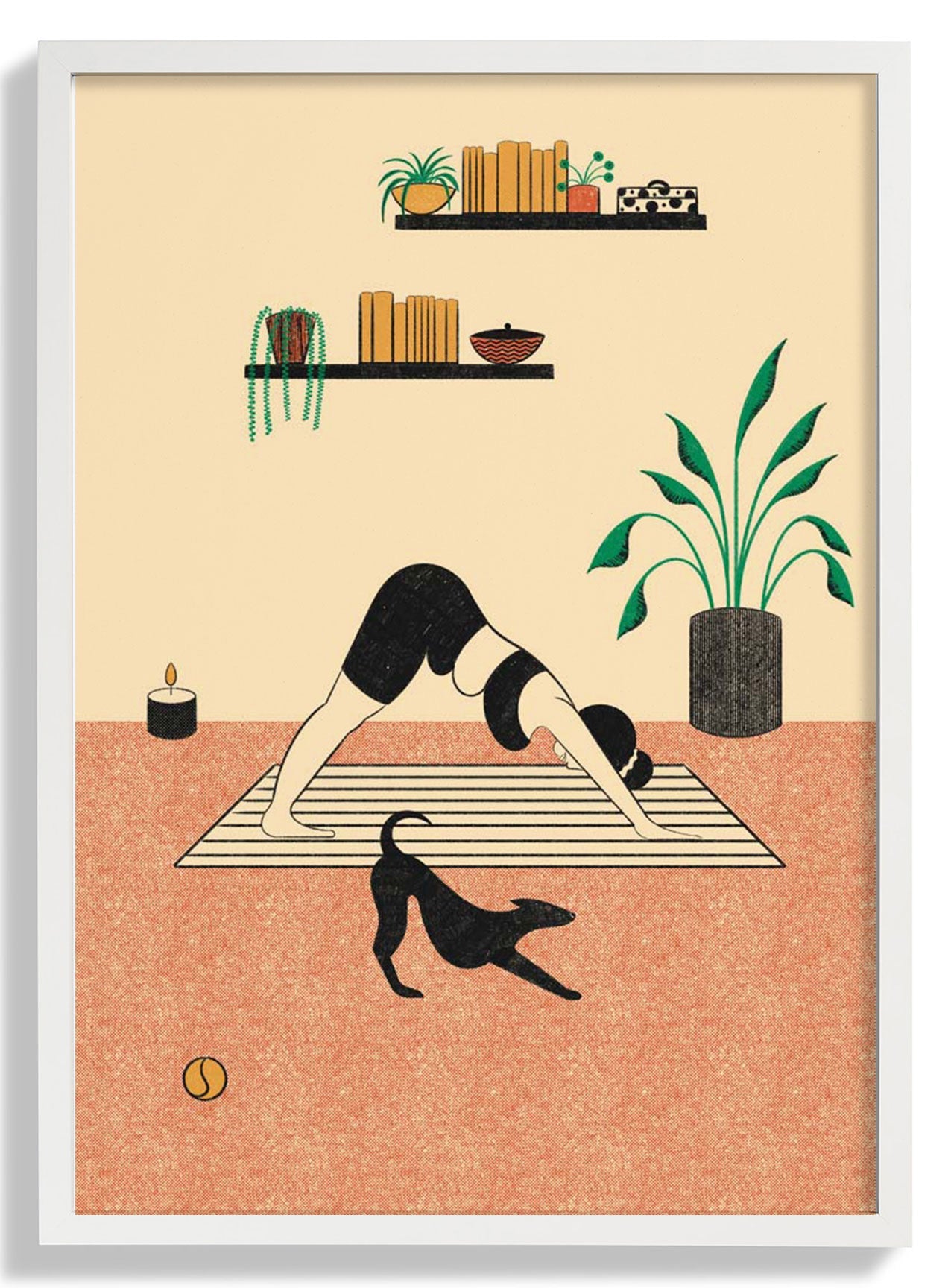 Yoga Downward Dog von Nicole Marra