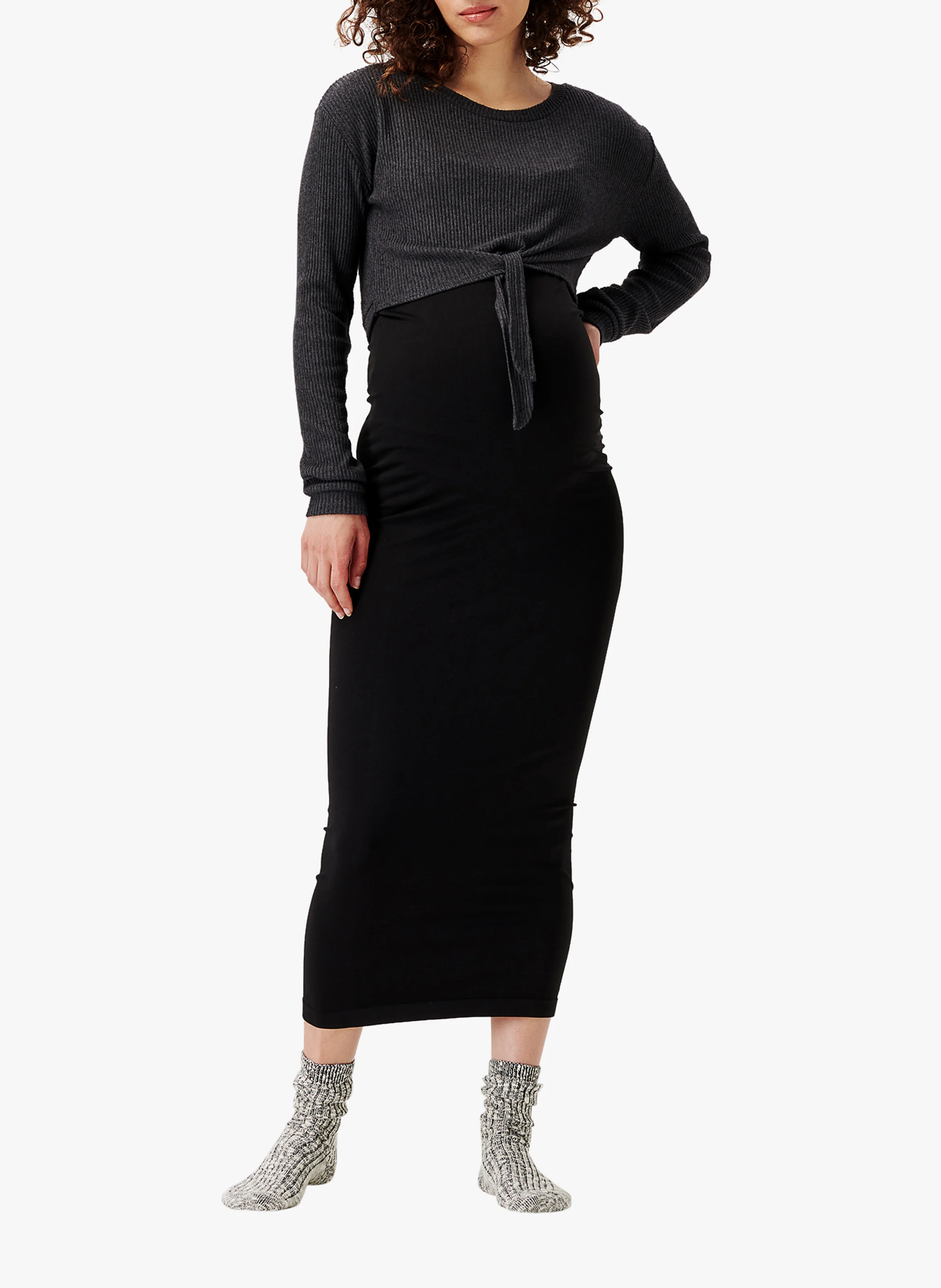 PIER - T-shirt de grossesse et d'allaitement | Gris