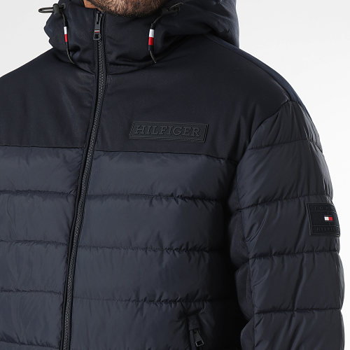 Doudoune Capuche Mid New York Hooded 4264 Bleu Marine