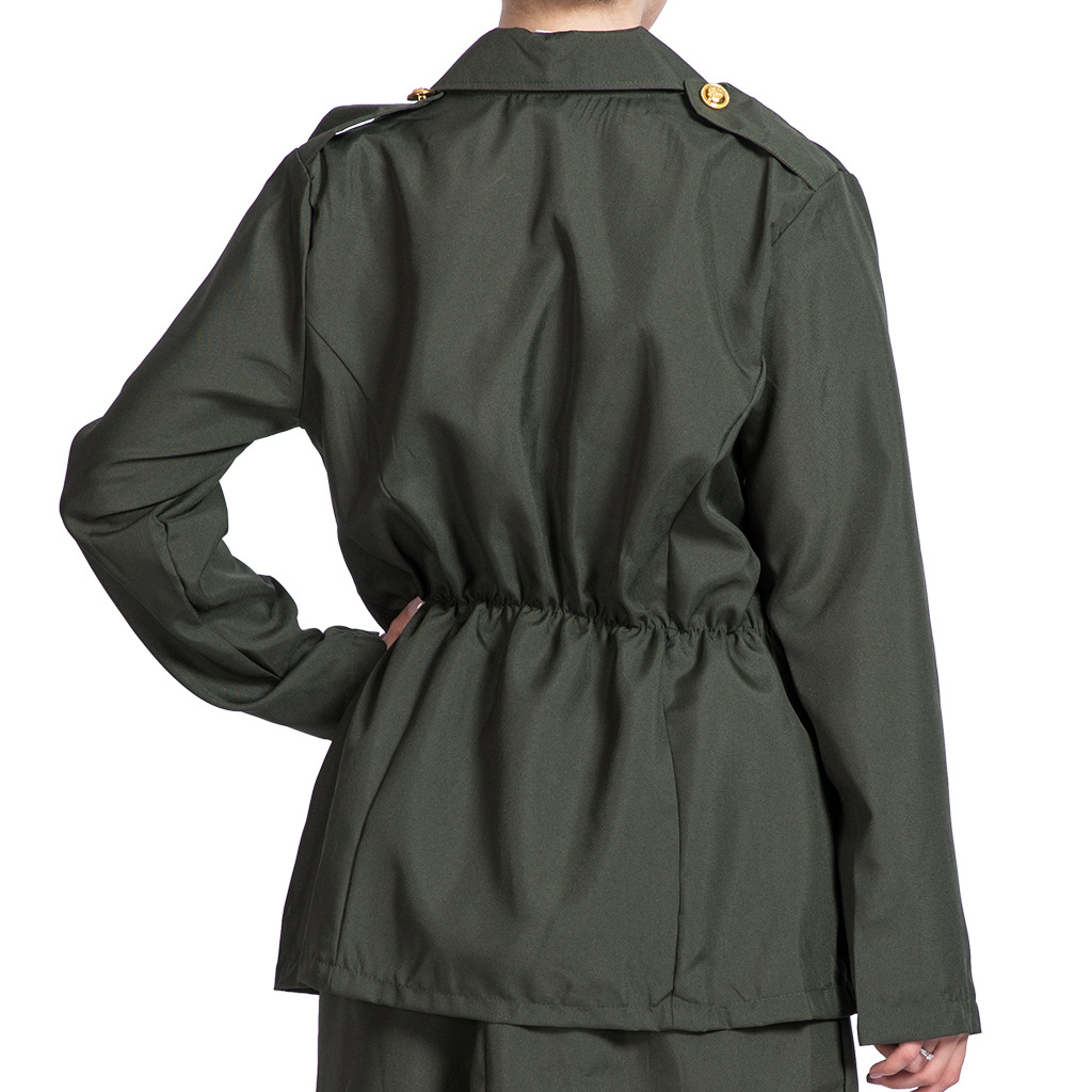 (160-170cm) Fasnachts Erwachsenen Kostüm Militär Soldatin Army Verkleidung für Motto Partys / Halloween