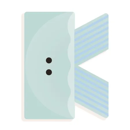 Djeco Holzbuchstabe - K