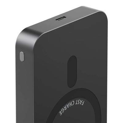 (20W) 10000mAh Powerbank USB C Ladegerät MagSafe Qi2 Wireless Charger PD (201752) - Grau (Anthrazit)