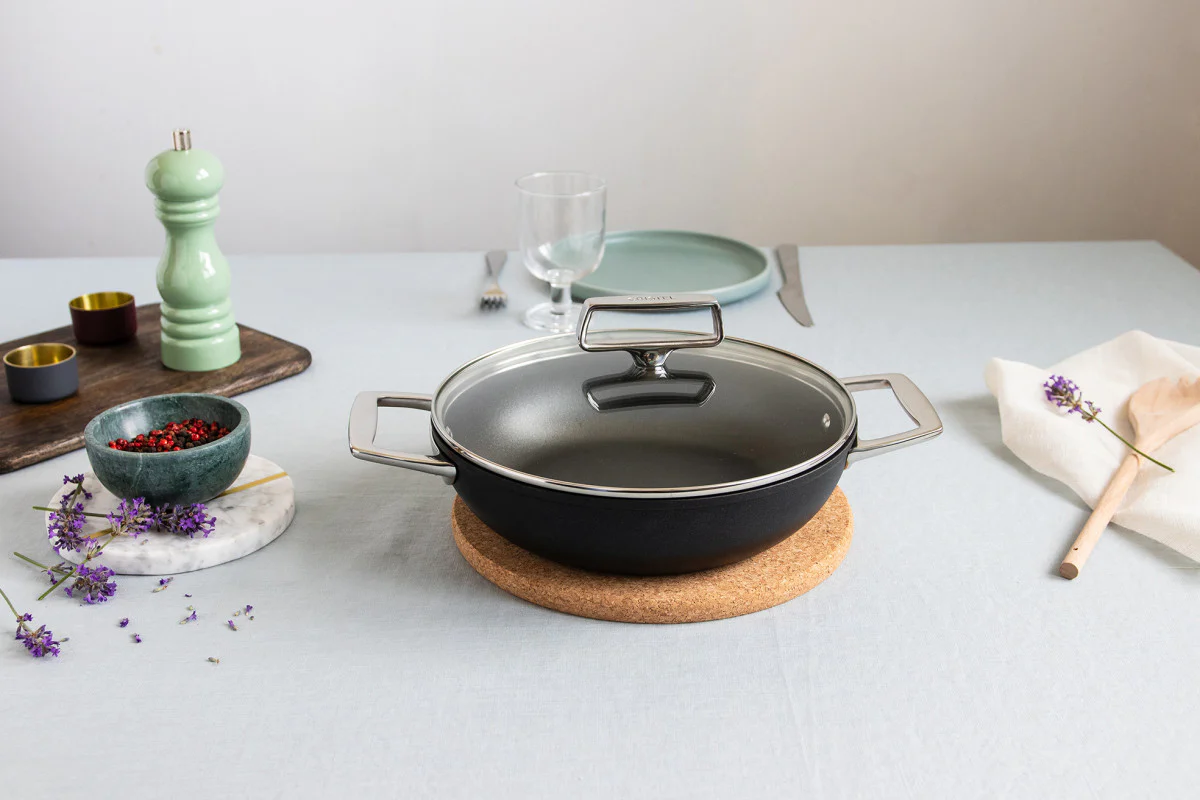 Sauteuse deux anses Castel'Pro fixe 24cm Cristel