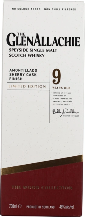 GLENALLACHIE 9 YEARS 2014 AMONTILLADO SHERRY CASK 70CL