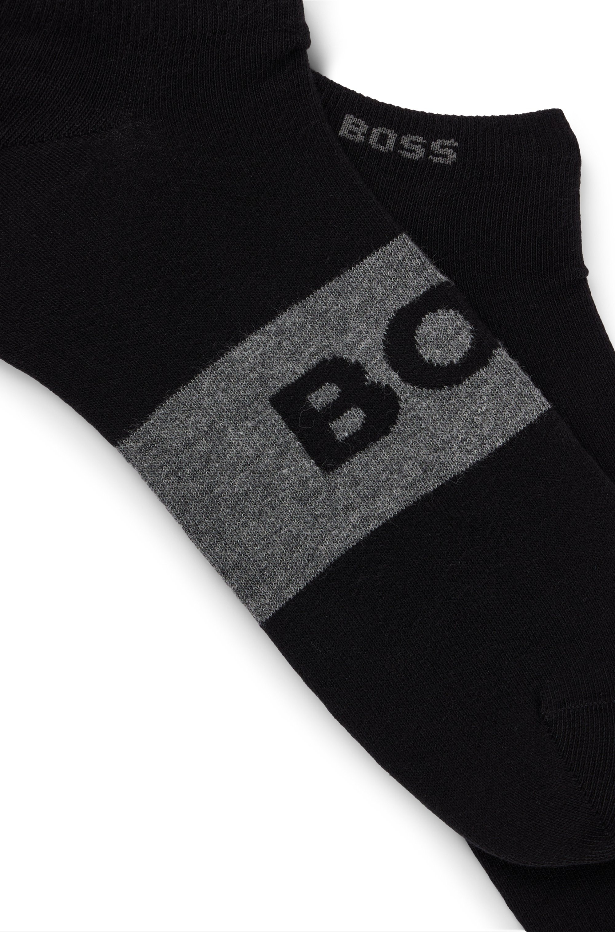 BOSS Businesssocken »2P AS Logo CC« Packung, 2er Pack, 2 Paar tlg. mit grossem , eingestricktem BOSS Logo-Schriftzug