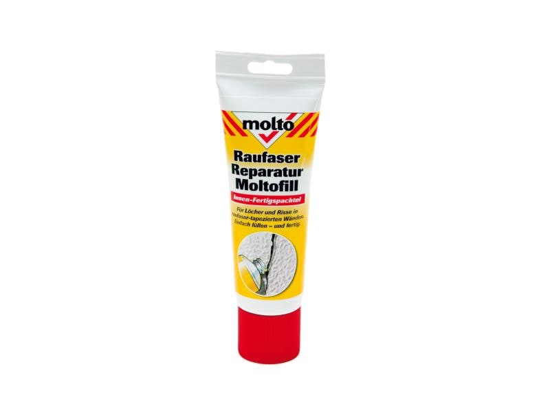 Molto Spachtelmasse Moltofill Raufaser, 330 g, Weiss Zur Ausbesserung mit Raufaser tapezierten Wänden