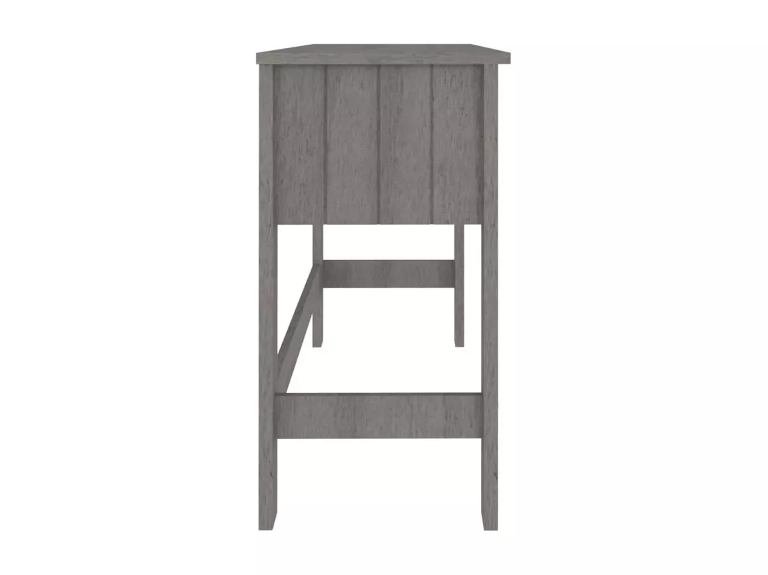 Bureau HAMAR Gris clair 110x40x75 cm Bois massif de pin