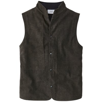 Herren-Flanellweste, Braun