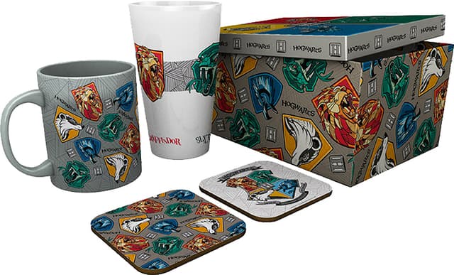 GB eye Harry Potter glas med krus og bordskånere