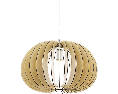 Hanglamp, 1-lichts, Ø 45 cm, esdoorn