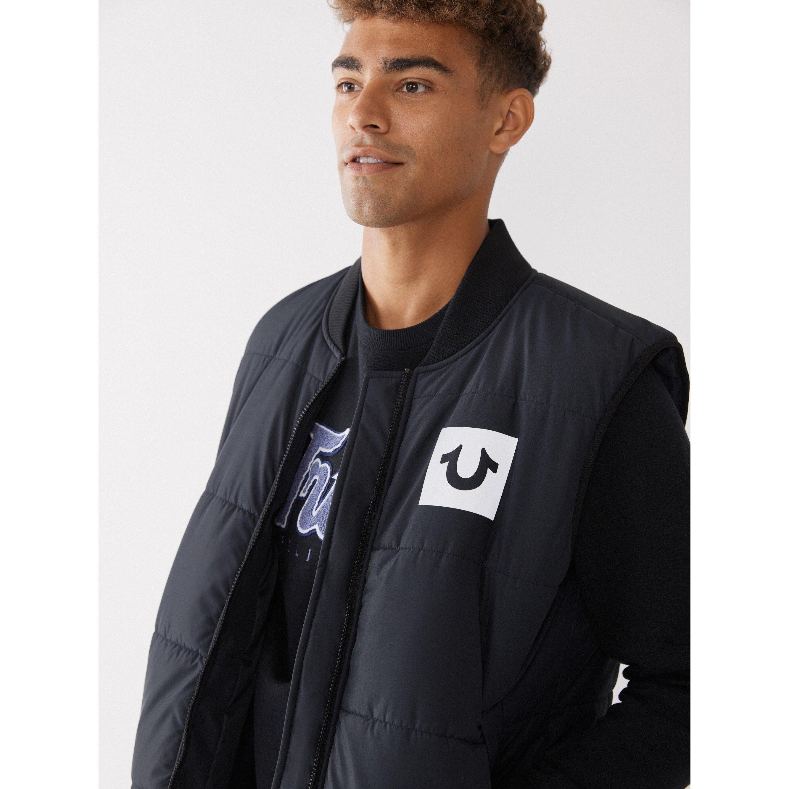True Religion Logo Puffer Vest