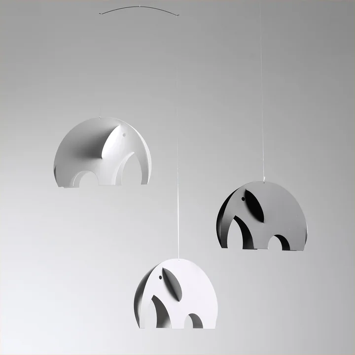 Flensted Mobiles - Olephants Mobile, blau